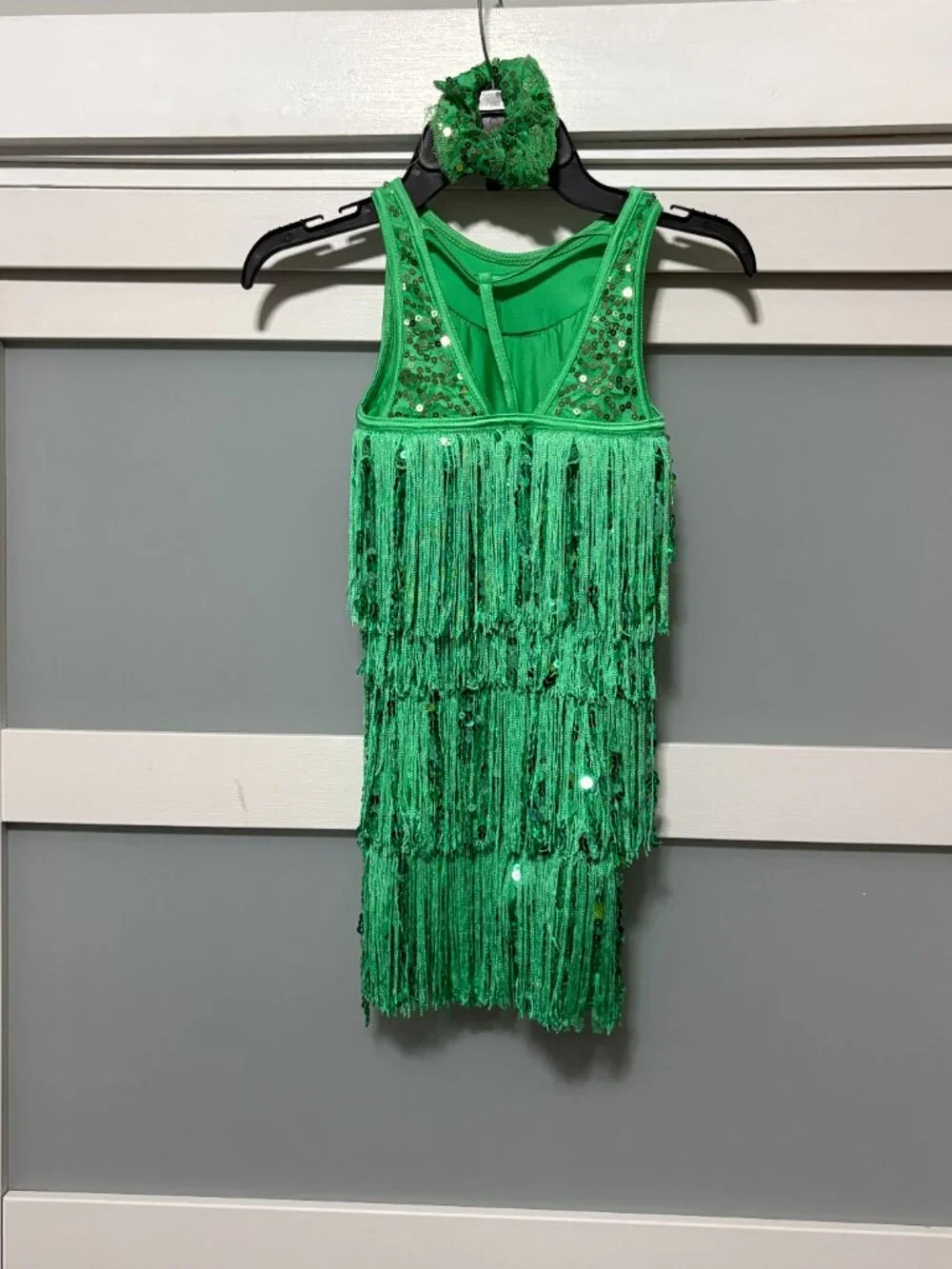 Weissman Showtime Waking Up in Vegas Clover Green IC 7/8 Girls Dance Outfit NEW